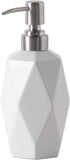 FE Soap Dispenser, 13.5oz Ceramic Bathroom Soap Dispenser with 304 Stainless Steel Pump, Decorative Liquid Hand Soap