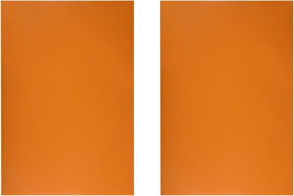 Dry Erase Magnetic Sheet, Magnetic Board - 11.7 Inch x 8 Inch, Orange, 2 Pack
