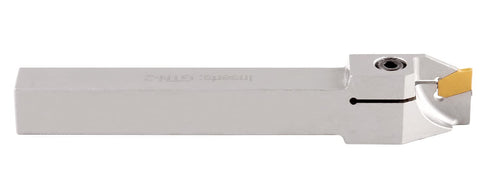 Accusize Industrial Tools 1/2'' Shank Heavy Duty Indexable Grooving/Cut-Off Holder, Nickel Plated with Carbide Insert