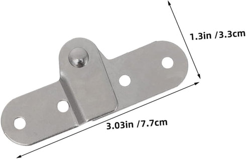 6pcs Zerodeko Folding Desk Hinges and Furniture Shelf Brackets, Left Right Foldable Support Hinges for Folding Tables