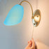 5.11X4.33X3.54In Amosfun Horseshoe Plastic Lampshade Replacement for Floor Table Wall Lamps Multi Head Lamp Covers