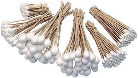 Grip 325 pc Cotton Swab Assortment - Super Absorbent, Low Lint, Wood Handles for Auto Detailing, Electronics, Cleaning