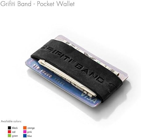 GRIFITI Band Joes Landscape Front Wide Pocket Wallet - Slim Colorful Rubber Silicone Grip Card Holder