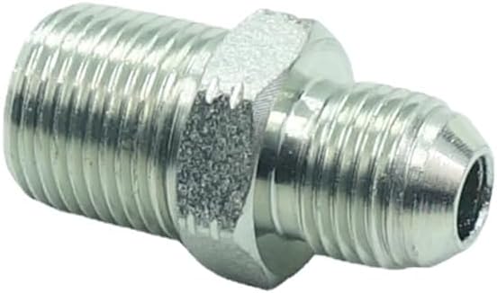 1 Piece Pipe Adapter 3/8" Male 37° Flare JIC x 3/8" Male NPT Plated Steel Hydraulic Fitting