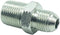 1 Piece Pipe Adapter 3/8" Male 37° Flare JIC x 3/8" Male NPT Plated Steel Hydraulic Fitting