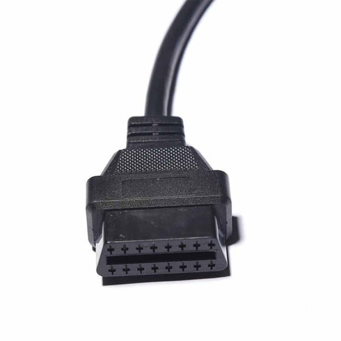 50cm OBD2 Elecbee OBD Vehicle Diagnostic Cable, PVC High-Temperature Resistant Female to Cigarette Lighter Adapter
