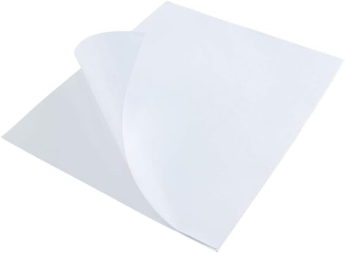 L LIKED 8.5" x 11" Full Sheet Label Sticker Paper, White, Matte, for Laser & Inkjet Printers (100 Sheets)