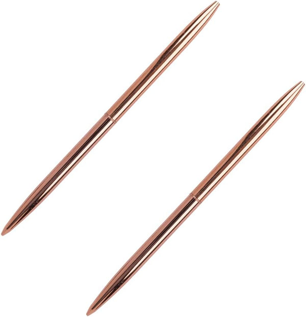 Guest Book Pen Rose Gold, 2 x Piece Slim Metal Ballpoint Pen Set for Wedding, Bridal Shower, Baby Shower
