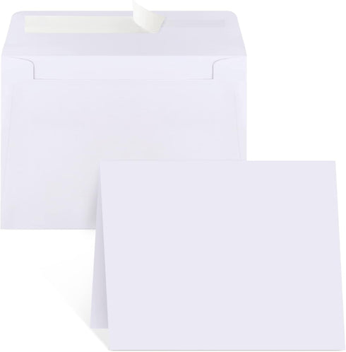 Blank Cards and Envelopes 4x6, 30 Pack White Invitation Cardstock with 30