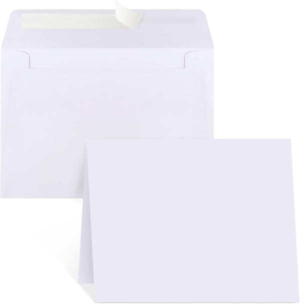Blank Cards and Envelopes 4x6, 30 Pack White Invitation Cardstock with 30