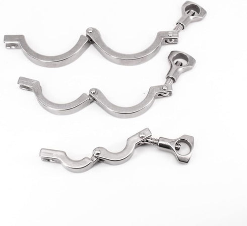 BXIBXNEBIB 304 Applications(50.5mm Heavy Duty Stainless Steel Sanitary Tri Clamp - Single Pin for Home Brewing, Dairy
