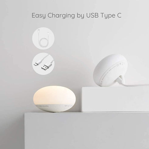 EASZZZ Dimming, 1-Pack Baby Night Light, Nursery Night Lamp for Breastfeeding, Soft BPA Free Silicone Touch Night Lamp