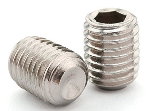 50Pcs M2.5 x 3mm Stainless Steel Hex Socket Set Grub Screws Headless Cup Point