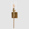 AUGE LIGHT Gold Wall Light, Brushed Bathroom Vanity Light with Clear Glass
