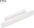 uxcell 6Pcs Self-Stick Handles, White Plastic Self-Adhesive Drawer Pulls for Bathroom, Closet, Wardrobe, Dresser