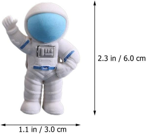 NUOBESTY 24Pcs Mini Space Erasers, Cute Pencil Erasers, Spaceman Shaped 3D Cartoon Astronaut Erasers for Classroom