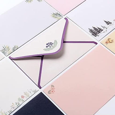 Fulanfudi 81pcs Set, 54 27 set, 9 Stationary Paper and Envelopes Contain stationery paper and envelopes, writing paper