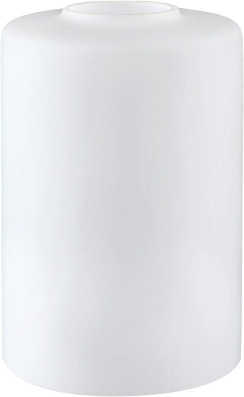 Skelang 2 Lip-less Glass Lamp Shade, Cylindrical Light Cover with Fitter Opening, Replacement for Chandelier, Pendant