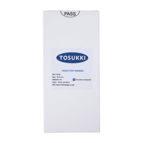 (90 Pcs) TOSUKKI Crash Test Stickers - Reflective Crash Test Targets & Markers (Ø 50 mm)