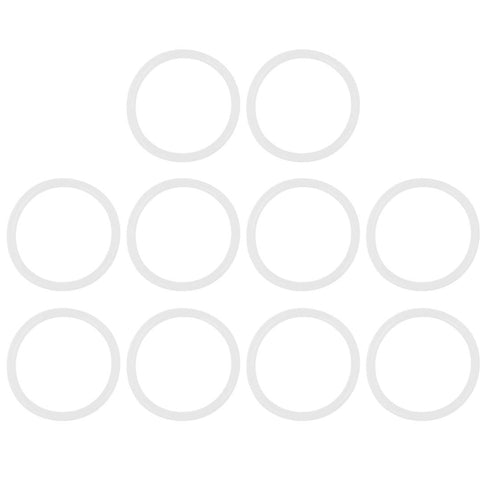 X AUTOHAUX Silicone O-Rings, 42mm OD 35mm ID 3.5mm Width VMQ Seal Gasket, White, Pack of 10
