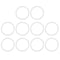 X AUTOHAUX Silicone O-Rings, 42mm OD 35mm ID 3.5mm Width VMQ Seal Gasket, White, Pack of 10