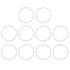X AUTOHAUX Silicone O-Rings, 42mm OD 35mm ID 3.5mm Width VMQ Seal Gasket, White, Pack of 10