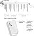 3.5M/11ft 96 LED Linkable Fairy Curtain String Light with 8 Modes for Indoor/Outdoor/Patio/Wedding Decor (Purple)