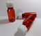 Graduated Ovals 1 Ounce Plastic Amber Medicine-Travel RX Bottles w/Caps - 10 Pack - Perfect for Travel