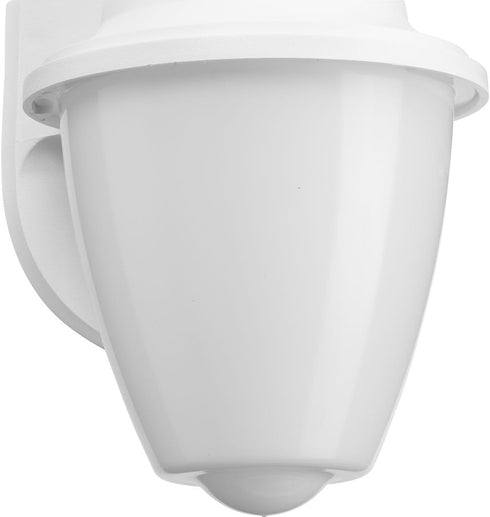 1-Light Progress Lighting Polycarbonate Outdoor Acrylic Shade Traditional Outdoor Wall Lantern Light White