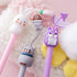 Cartoon Animal Ink Gel Pens, 0.38mm Ball Point Writing Instruments for School and Office, 8 Pack