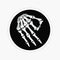 3 pcs Set | Circle Game Skeleton Hand Stickers for Hard Hats, Decals for Welders, Mechanics, and Tool Boxes