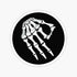 3 pcs Set | Circle Game Skeleton Hand Stickers for Hard Hats, Decals for Welders, Mechanics, and Tool Boxes
