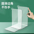 GpahrrDnij Thickened Transparent Acrylic Bookshelf Bookstand L Shaped Bookend Bookholder Fixed Desk Book Storage Device