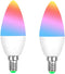 ngnsky Tuya Bluetooth E14 Smart RGBCW Candle LED Light Bulbs, Music Sync Color