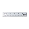 Starrett Aluminum Meter Stick, Metric/English - 39.37" Blade Length, 1-1/8" Width, 0.075" Thickness with 1mm, 1/8"