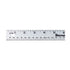 Starrett Aluminum Meter Stick, Metric/English - 39.37" Blade Length, 1-1/8" Width, 0.075" Thickness with 1mm, 1/8"