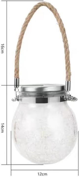 YZYOE LED Solar Wishing Bottle Lights,Outdoor Courtyard Decoration Glass Bottle Warm Light Pendant lamp Wireless Dusk