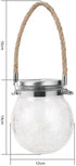 YZYOE LED Solar Wishing Bottle Lights,Outdoor Courtyard Decoration Glass Bottle Warm Light Pendant lamp Wireless Dusk