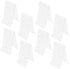 SHINEOFI 8pcs Acrylic Shoe Display Stands Small A-shape Sneaker Shelf Organizer for Retail
