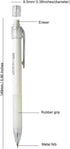 Mechanical Pencil Set 4PCS 0.5mm with 100 HB Lead and 3 Erasers for Students