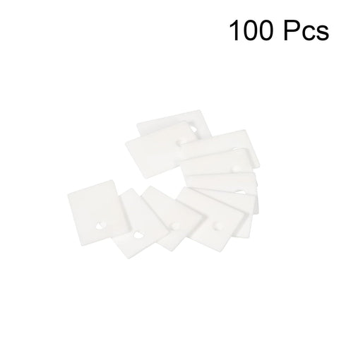 PATIKIL Alumina Ceramic Sheet Cooling Pad, 100pcs 3.8mm Hole High Hardness for MOS Transistor