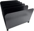 Huron Desktop File Organizer - Vertical 5 Slot, Black Commercial Grade Steel for Office Use