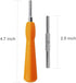EMiEN Gamebit Screwdriver Kit, 4.5mm 3.8mm Double-End Bit Security Screwdriver for NES, SNES, N64, Game Consoles