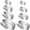 Selizo 40Pcs Hose Clamp, 7 Sizes Adjustable Pipe Tube Clamps, 304 Stainless Steel Hose Clips