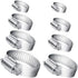 Selizo 40Pcs Hose Clamp, 7 Sizes Adjustable Pipe Tube Clamps, 304 Stainless Steel Hose Clips