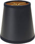Royal Designs, Inc. CS-115BLK/GL Empire Black Parchment Chandelier Shade with Gold Lining,