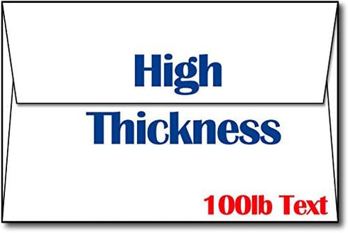 Ultra Thick White A9 Envelopes - Sturdy, Durable, Heavyweight Envelopes for Invitations & Greeting Cards (100 Envelopes) by Desktop Publishing Supplies
