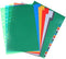 Extra Wide Index Dividers, 31 Pieces Assorted Color 6-Tab Extended Insert Indexes Binder Tab Insertable Dividers