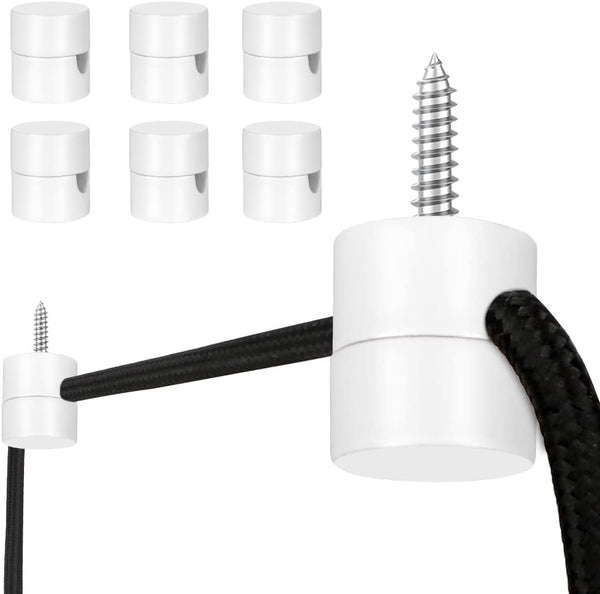 Zevnico 6 Pack Metal Swag Hooks for Ceiling Hanging Lights, Pendant Light Hook
