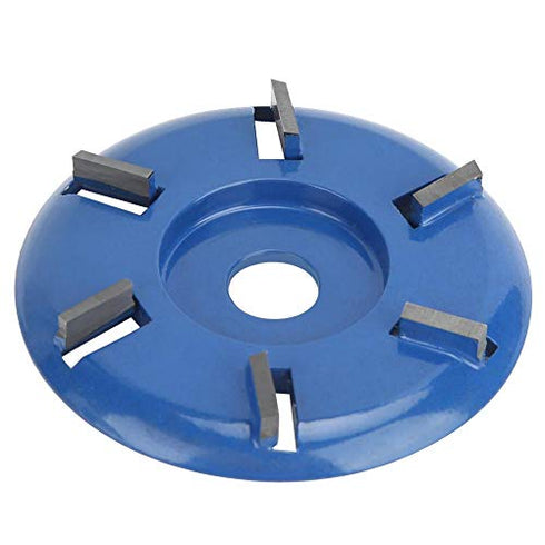 Yosoo123 Wood Cutting Disc, 6-Teeth Steel Milling Cutter for Woodworking Tool